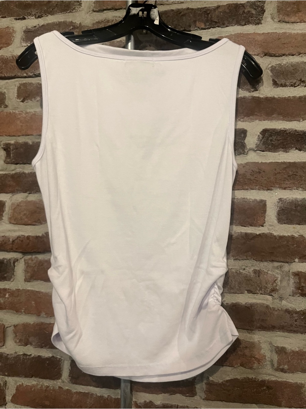 Michael Stars White Coco Ruched Tank - Picture 7 of 14